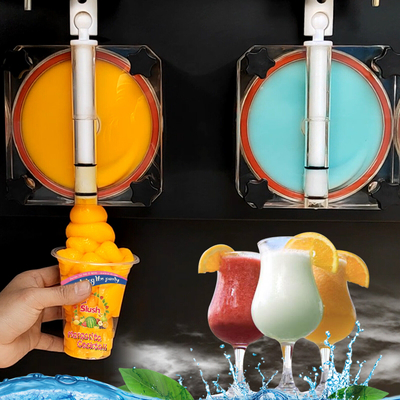 Litro Slushie dell'annuncio pubblicitario 56 della macchina della bevanda congelato ristorante della bevanda a 15.6*8.1 pollici