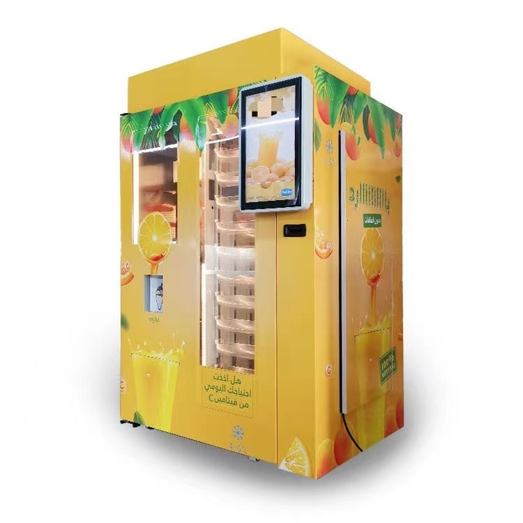 24 ore di self service di frutta fresca 12 OZ dello schermo arancio di Juice Drinks Vending Machine Touch
